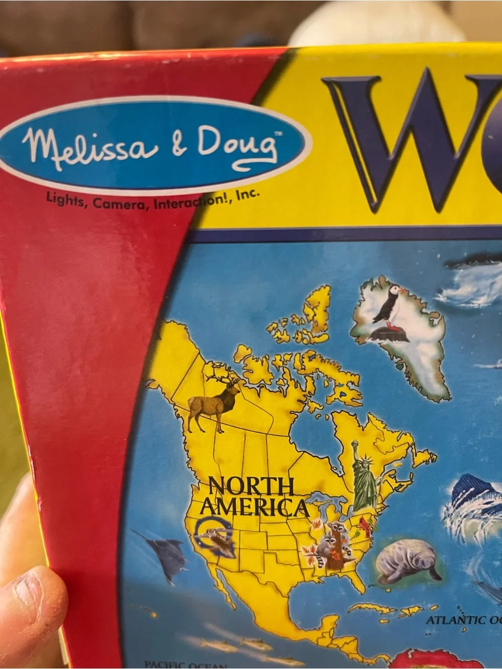 Melissa And Doug World Map Jumbo Floor Puzzle 33pc 2x3 Feet